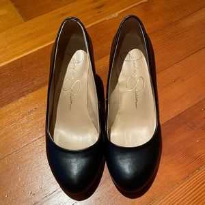 Jessica Simpson Black Wedges